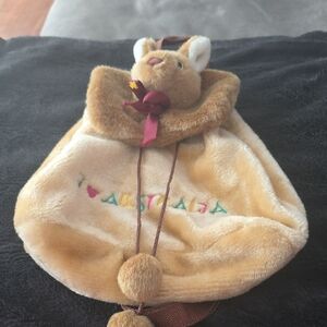 Cute Tan Plush Bear Bag